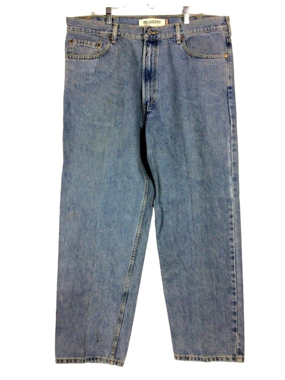 Levis 550 Mens Jeans 40x30 Light Wash Denim Relaxed Fit Tapered Leg Cotton - Picture 3 of 9
